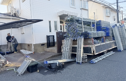 検査・足場解体