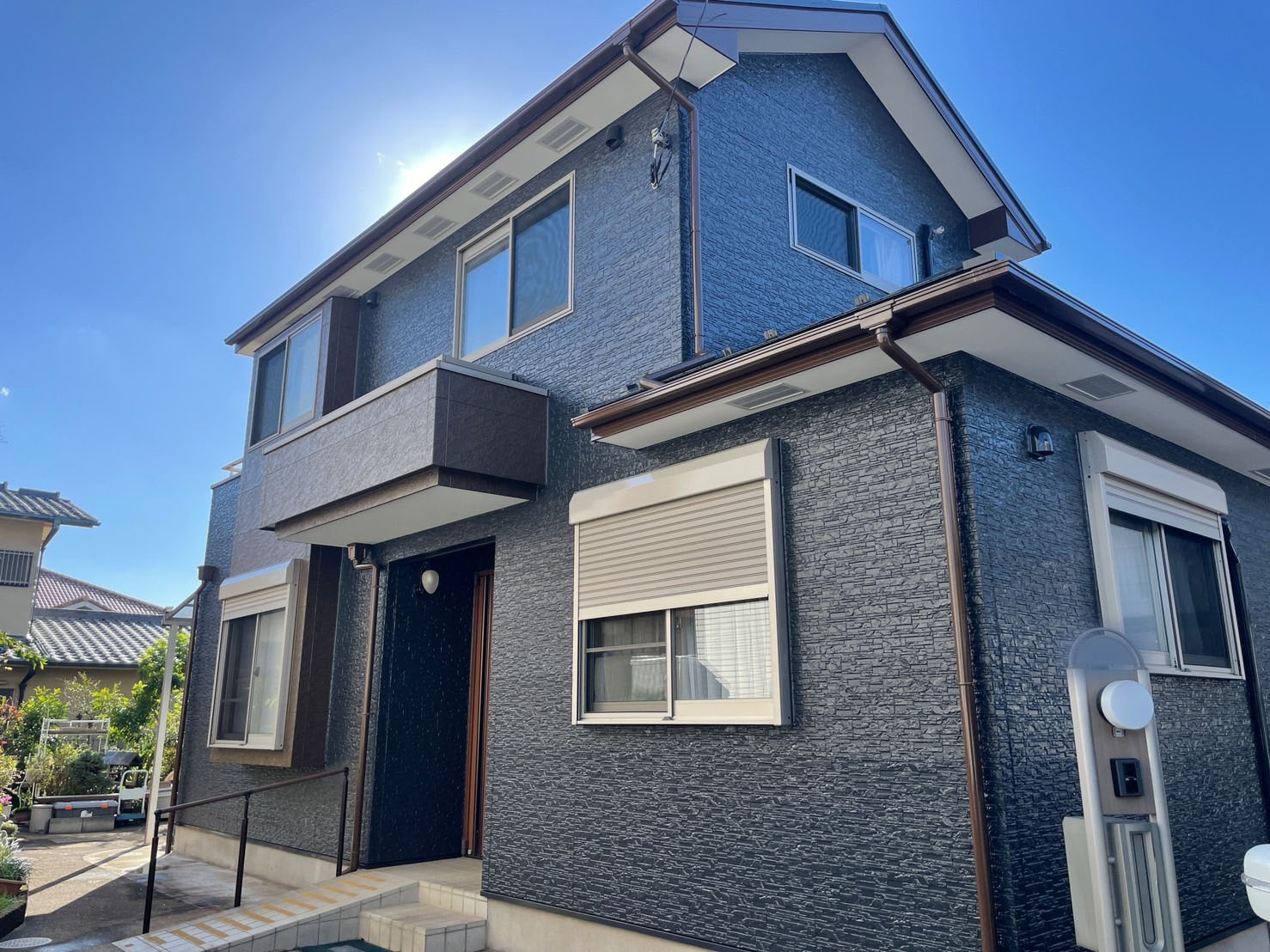 船橋市　戸建て外壁塗装　ダイヤスーパーセランフレックス　施工後